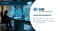 Baner promocyjny wydarzenia Śniadanie Biznesowego 2025/02